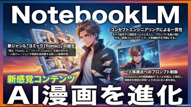 【AIヨミック】NotebookLMで描いたAI漫画を更に超進化！