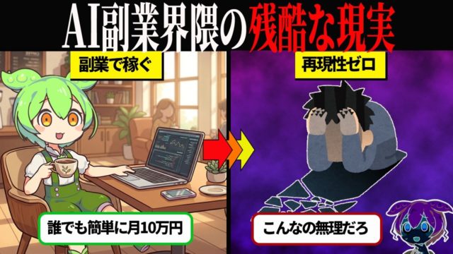 【AI副業の残酷な現実】なぜ稼げない人が多いのか？
